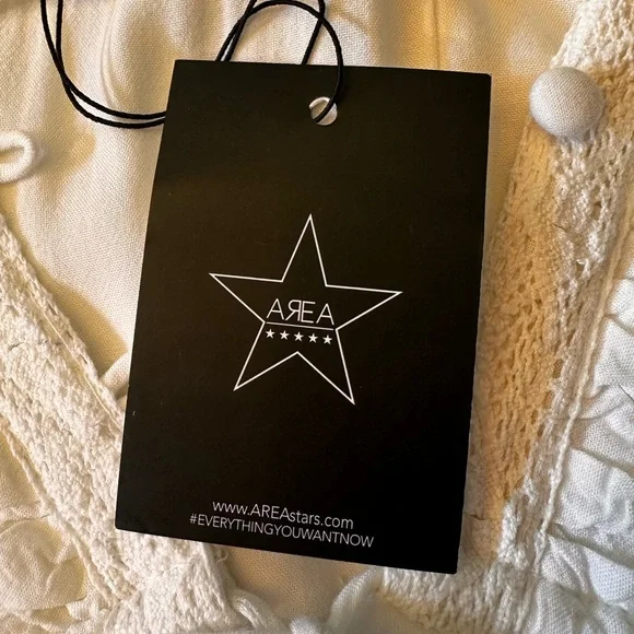 Area Stars NWT white medium maxi Ali dress, cottagecore, bridal, boho - Picture 9 of 16